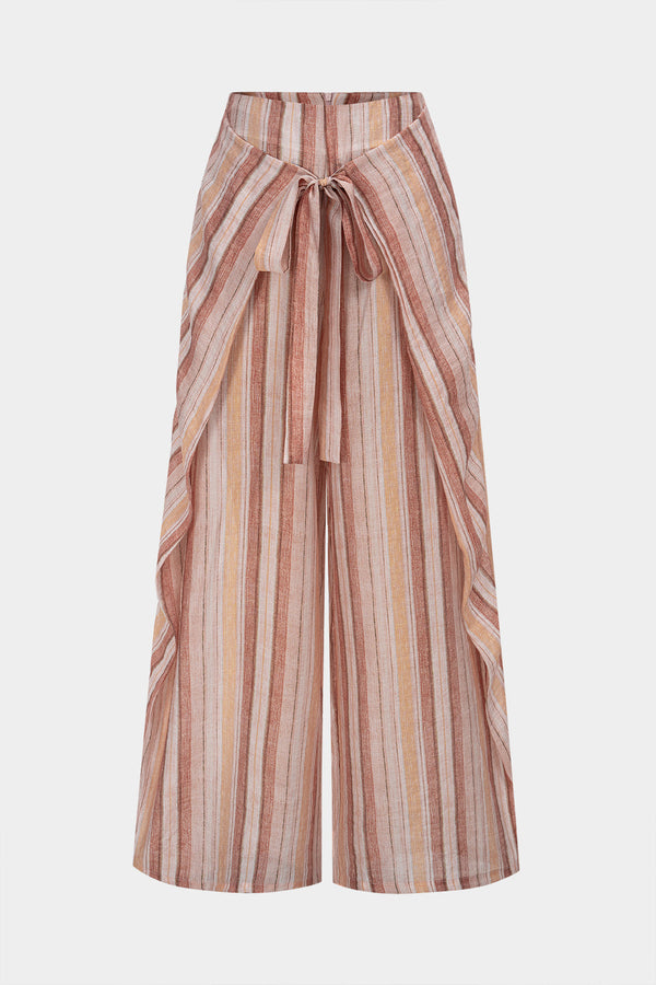 Noa - Gestreepte broek met wijde pijpen