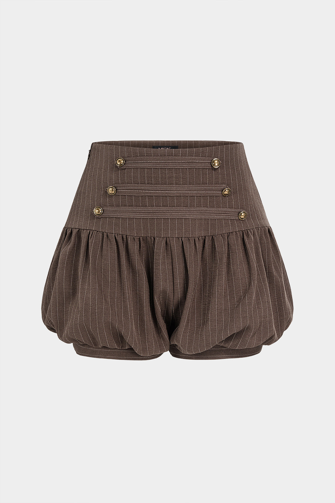 Gestreepte short met ruches