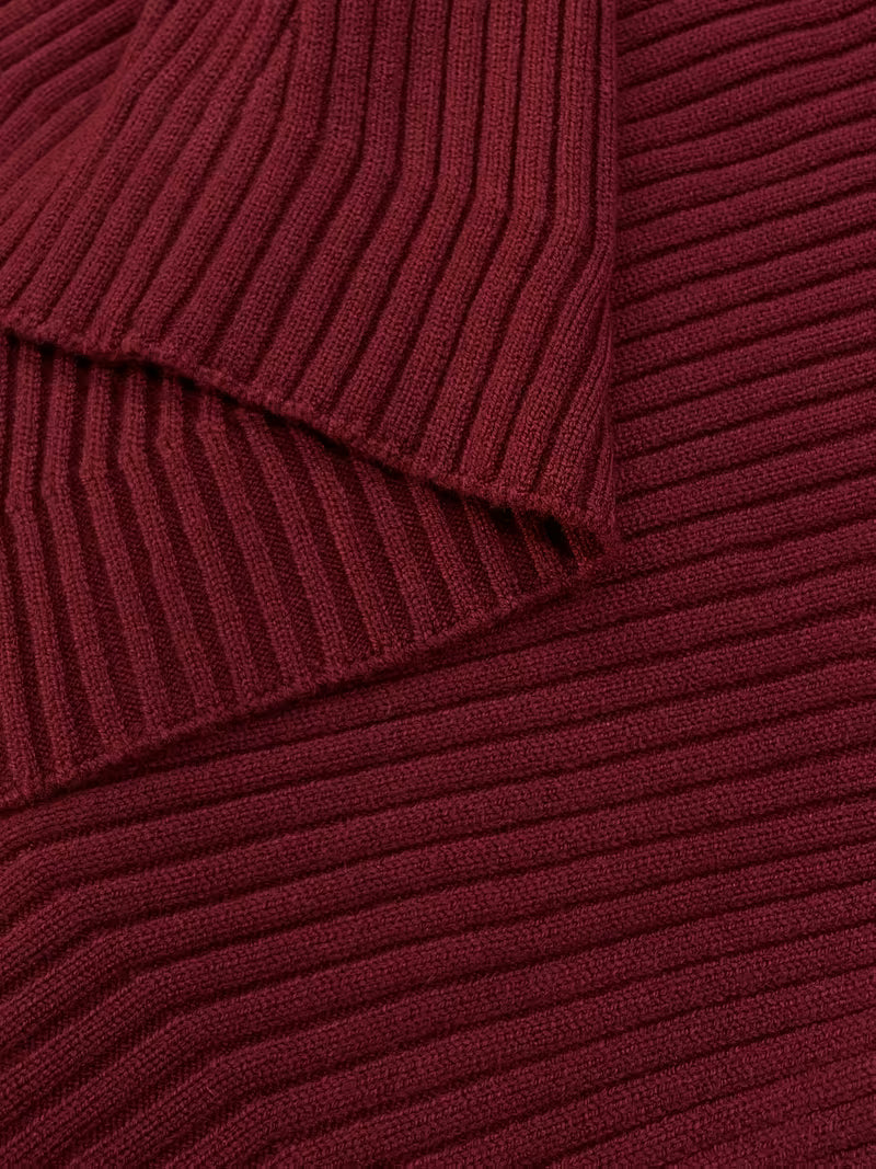 Refined V-Neck Top with Long Sleeves