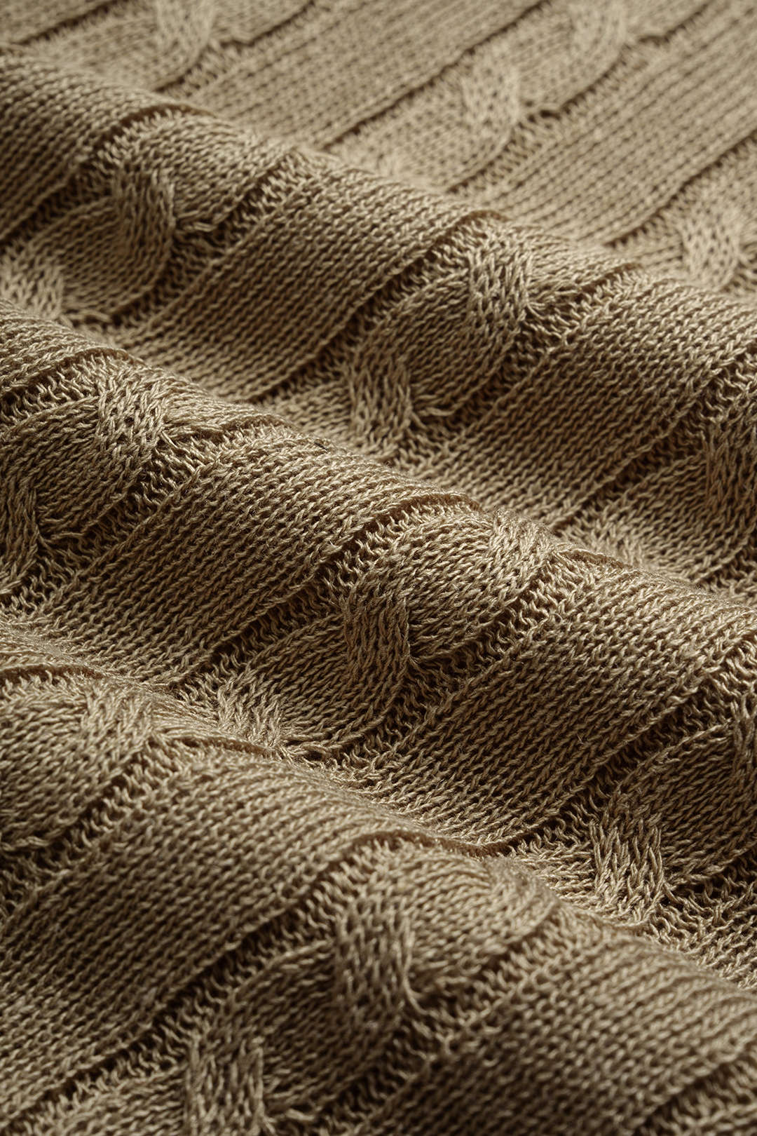Gebreide top met revers en korte mouwen