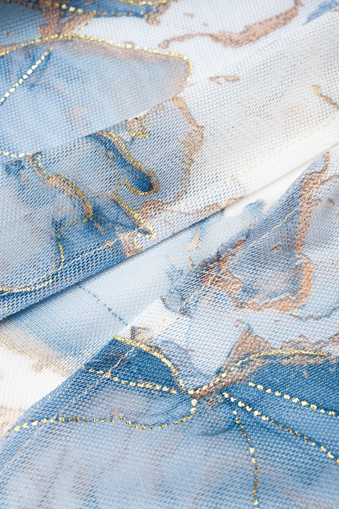 Bloemenprint asymmetrische rok met ruches
