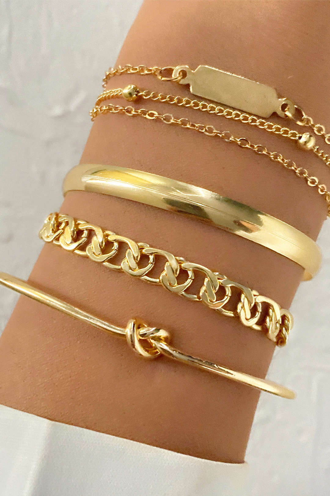 Armband met kettingdetail