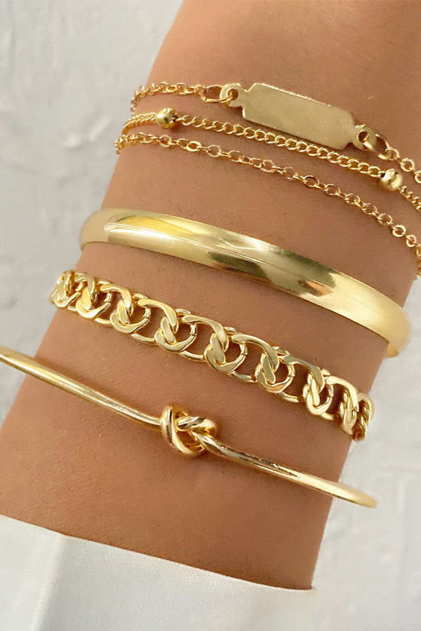 Armband met kettingdetail