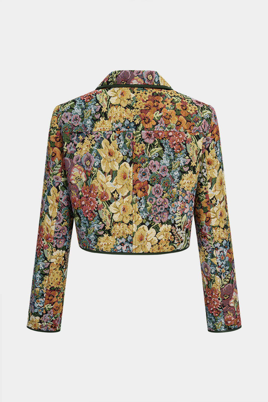 Jacquard jasje met revers