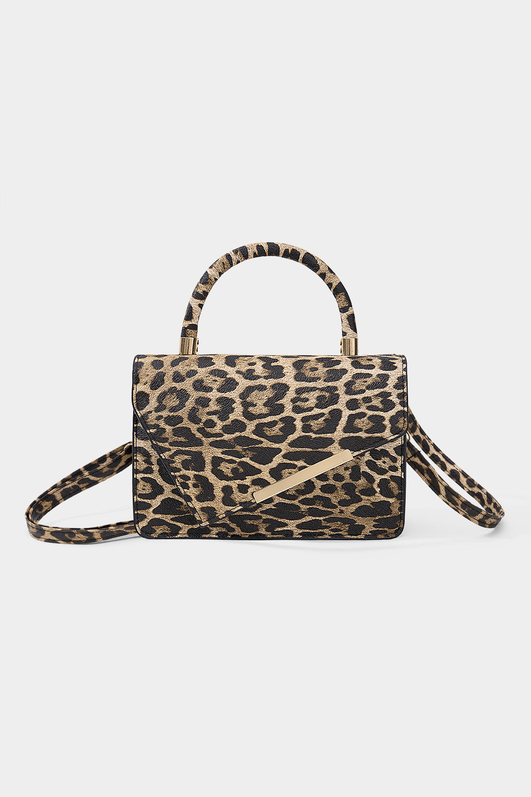 Luipaardprint asymmetrische tas