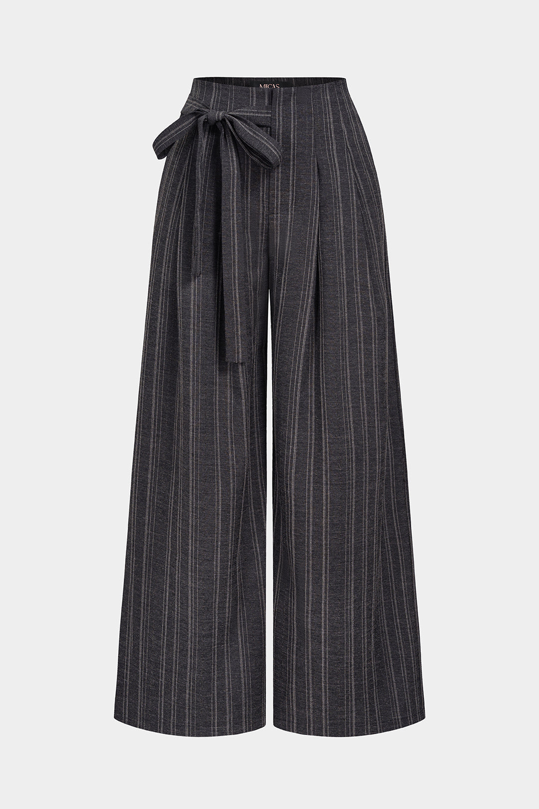Gestreepte broek met strik
