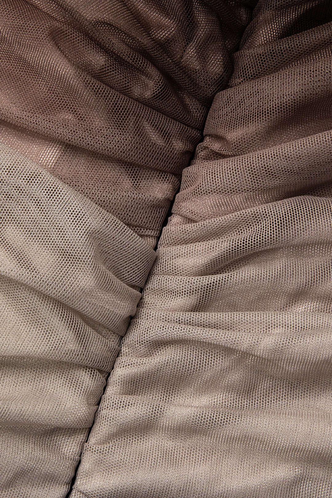 Mesh mouwloze midijurk