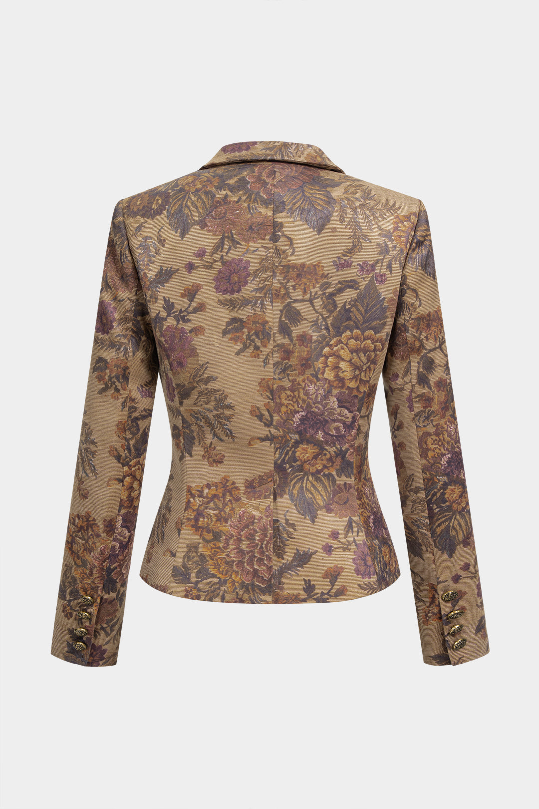 Bloemenprint blazer met reverskraag
