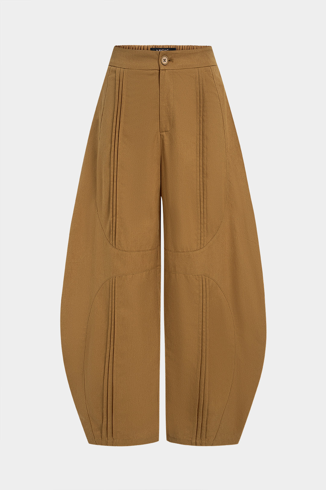 Mila - Geplooide broek met wijde pijpen