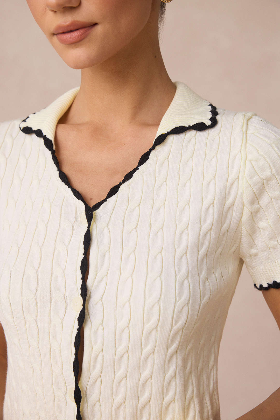 Margot - Gebreide set met vest en broek