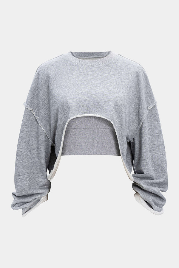 Effen sweater met getailleerde pasvorm