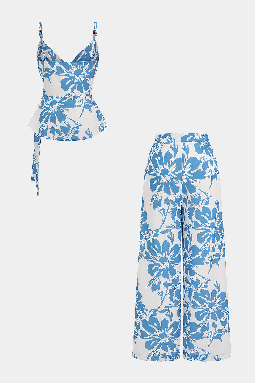 Bloemenprint set met tanktop en broek