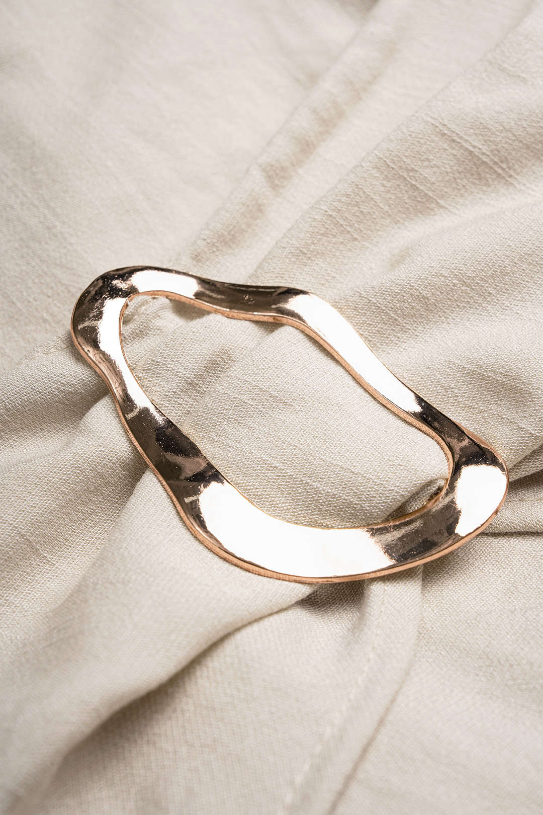 Metallic rok met ruches en A-lijn