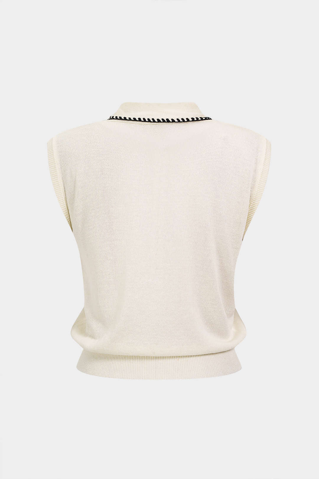 Merel - Gebreide tanktop met strik