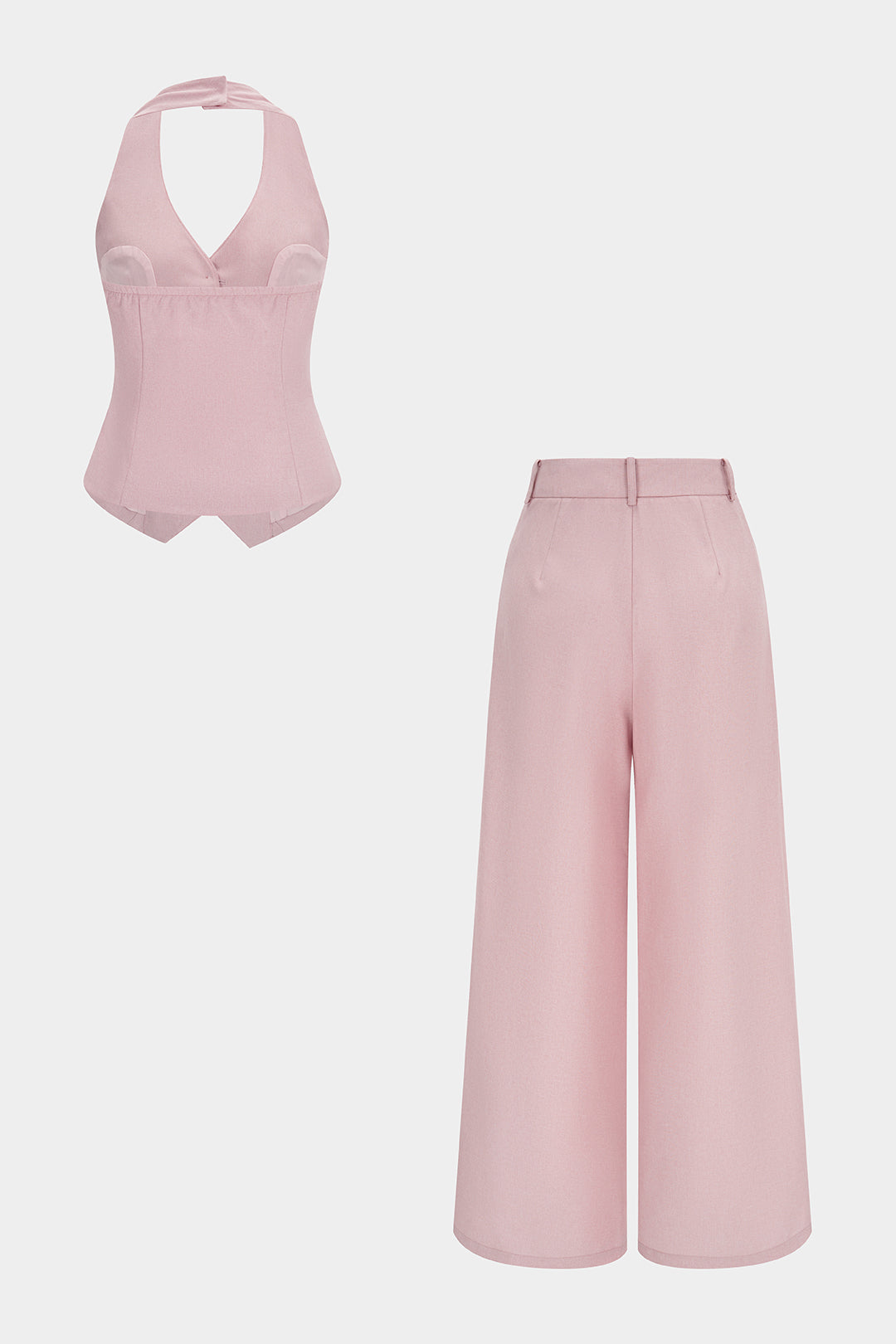 Linnen set met gilet en broek