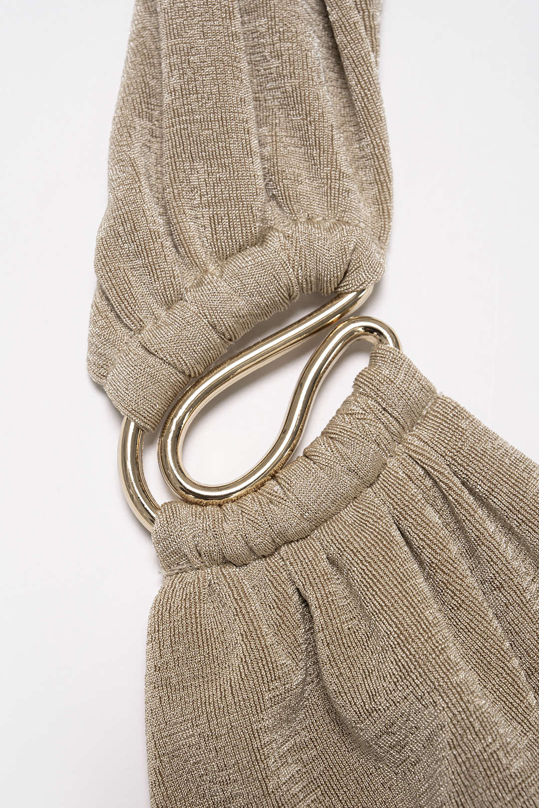 Mouwloze top met ruches, gedraaid detail en knoopdetail