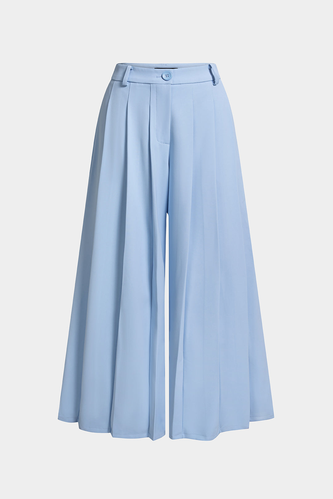 Karlijn - Geplooide broek met wijde pijpen