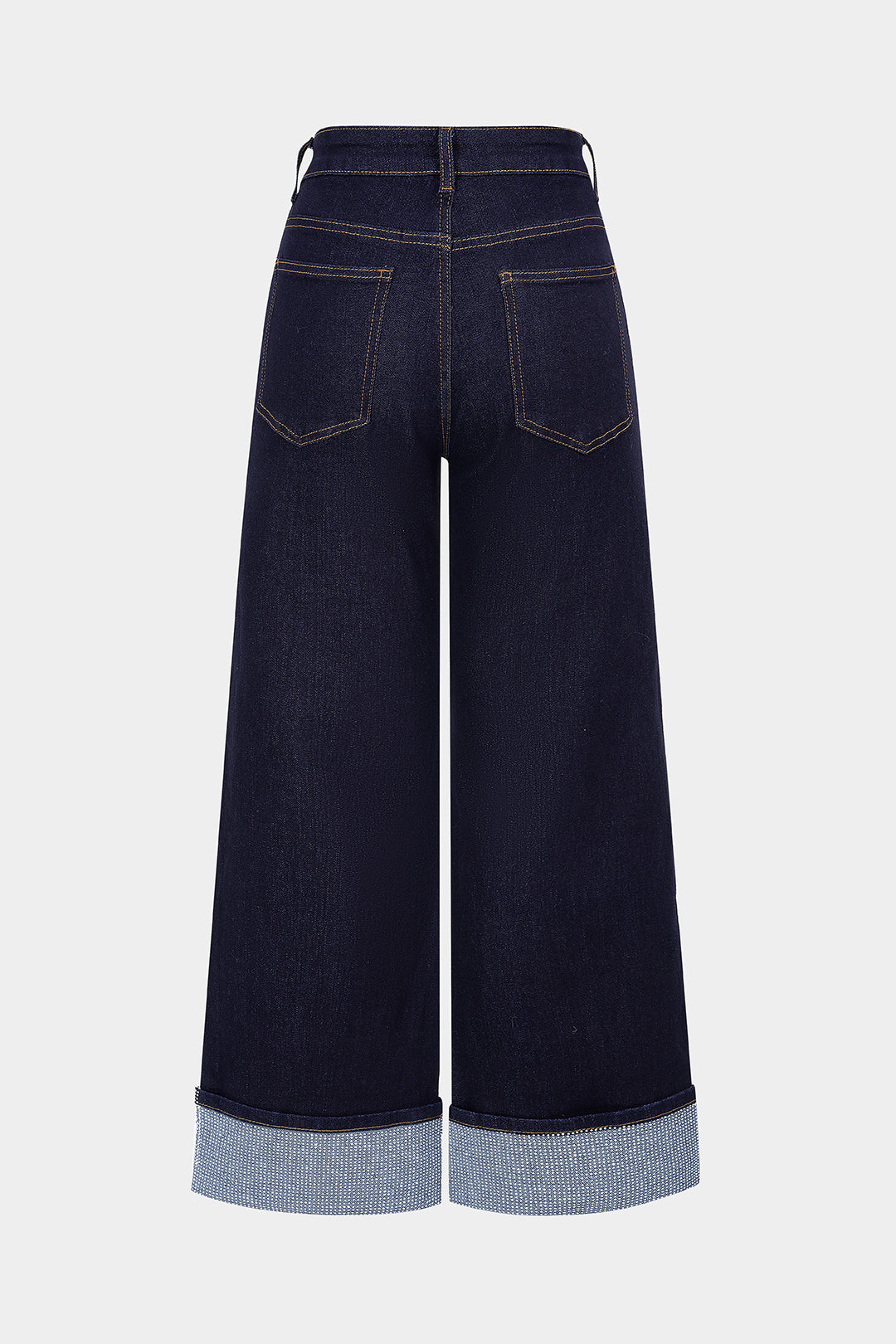 Jeans met strass en rits