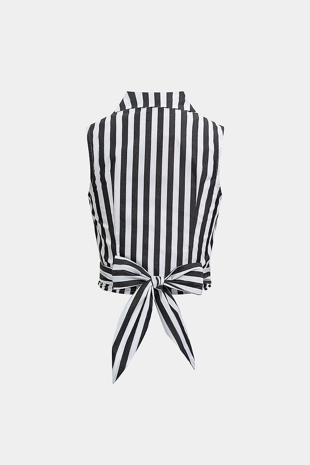 Gestreepte tanktop met revers