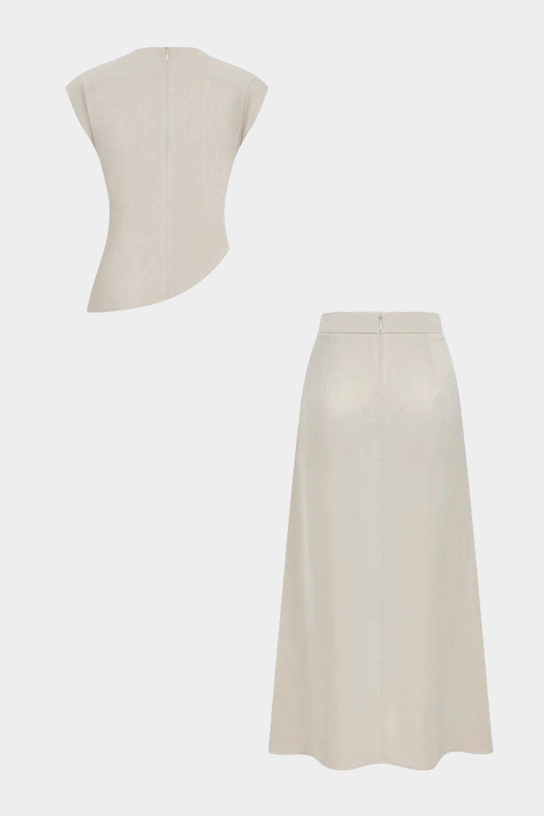 Carmen - Asymmetrische set met top en rok