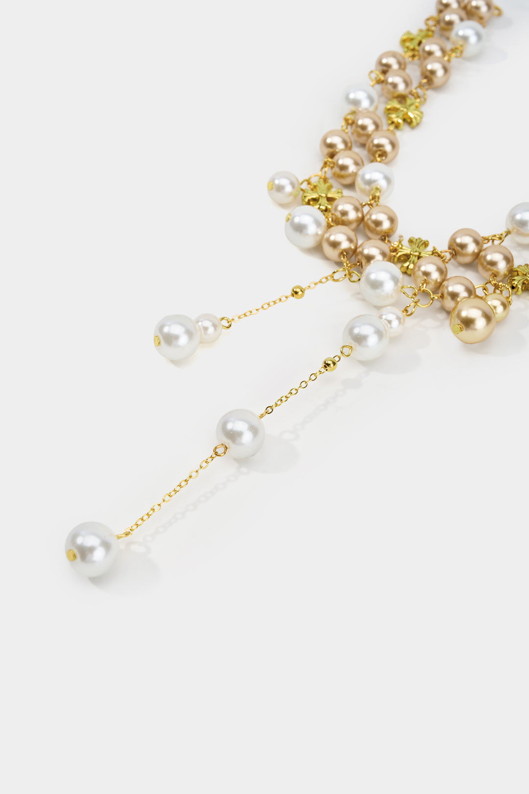 Ketting met franjes en parels
