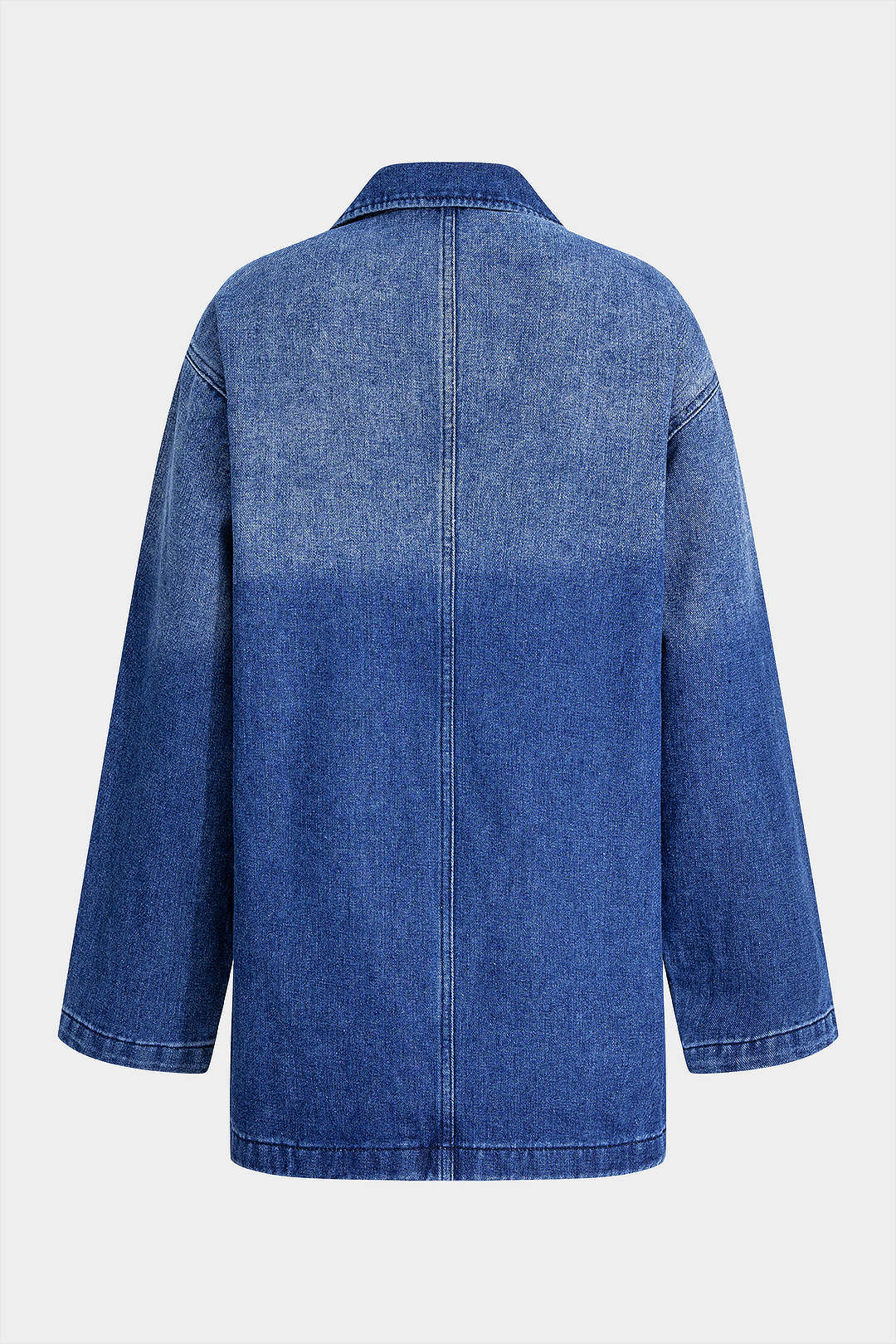 Noor - Denim minijurk met lange mouwen