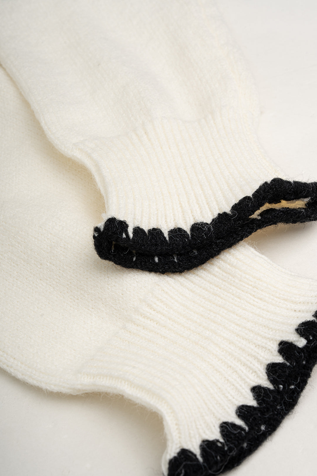 Gebreid vest met V-hals