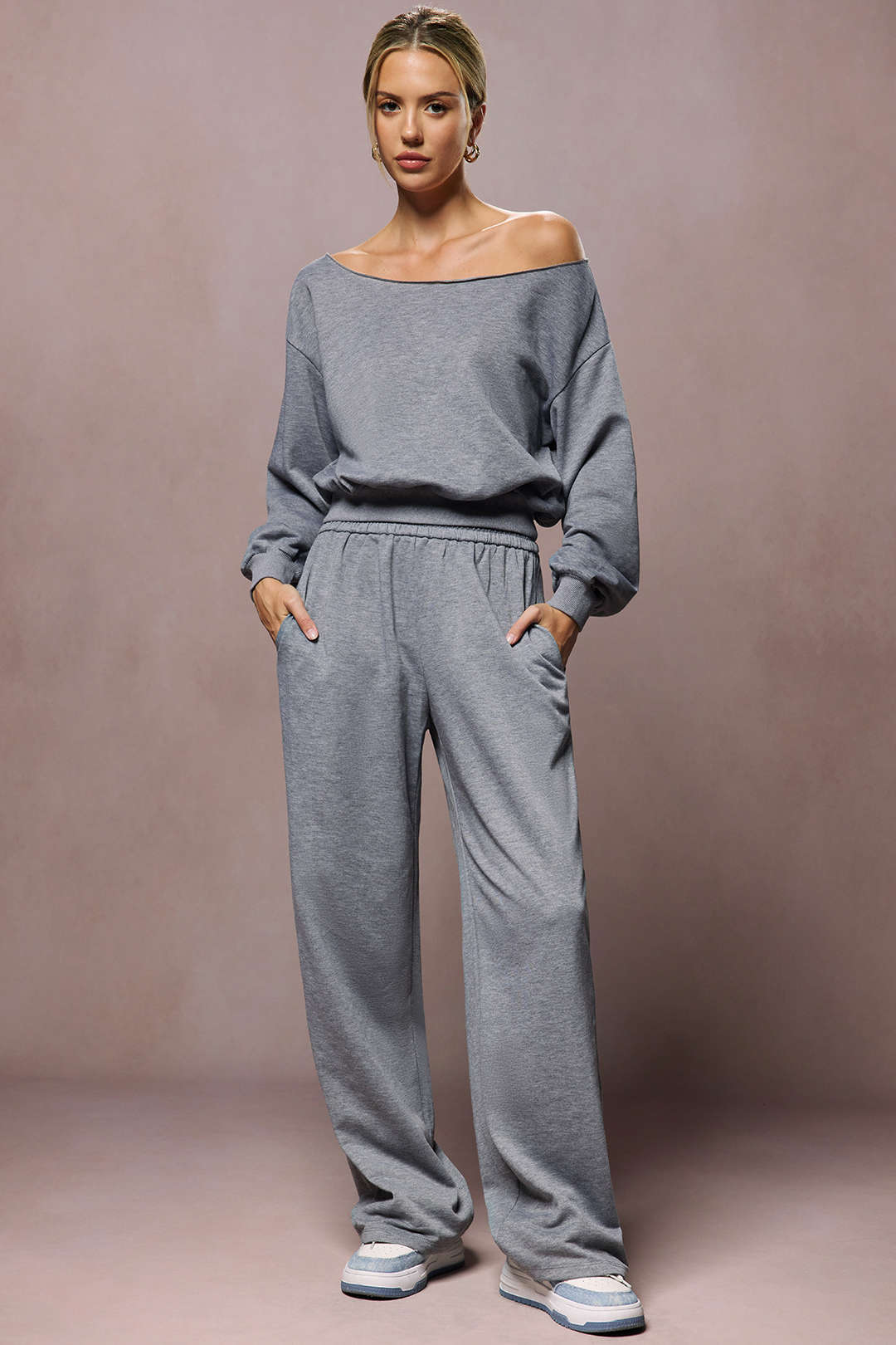 Esmee - Asymmetrische set met top en broek