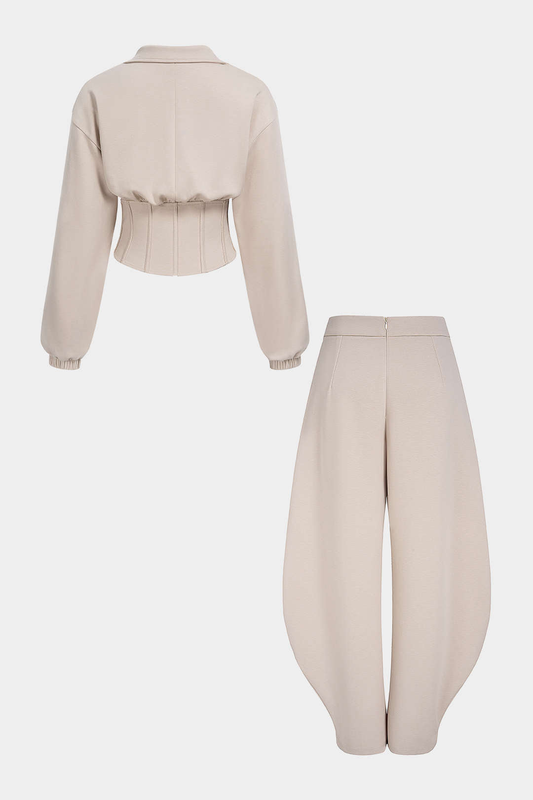 Becca - Effen set met top en broek