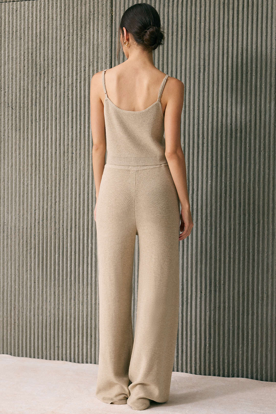 Amira - Gebreide set met top en broek