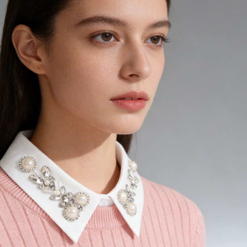 Zyóda detachable diamond and pearl collar