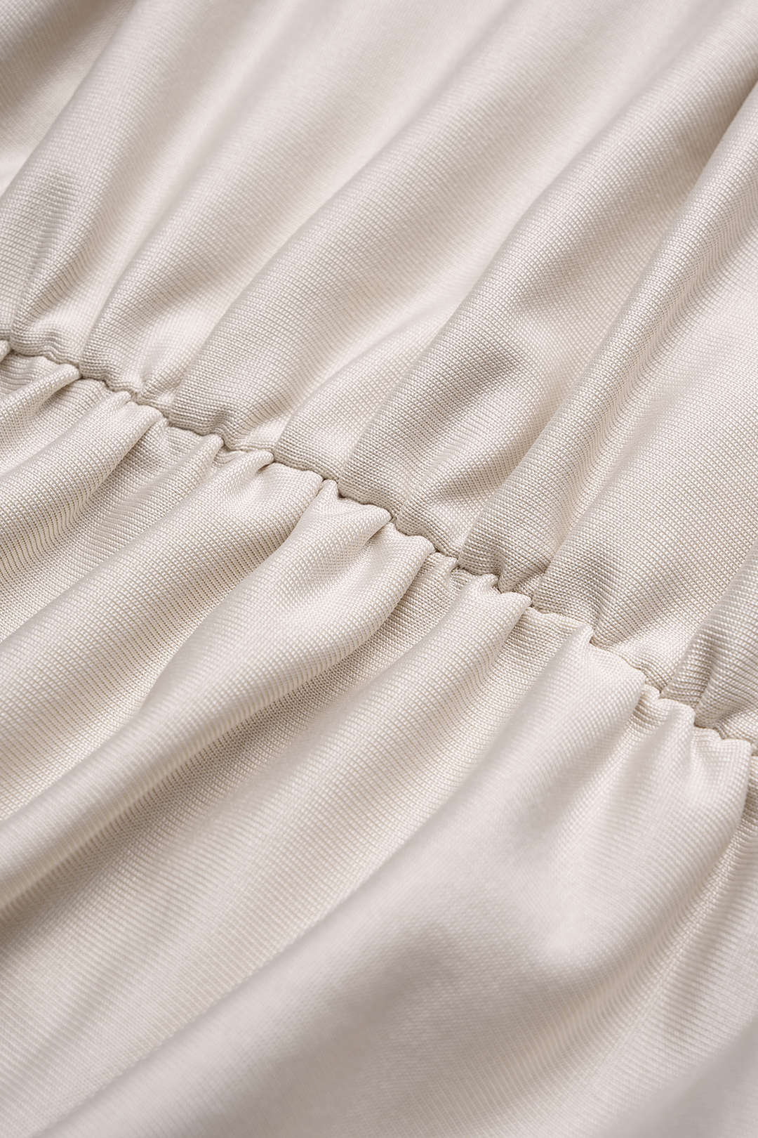 Effen strapless top met ruches