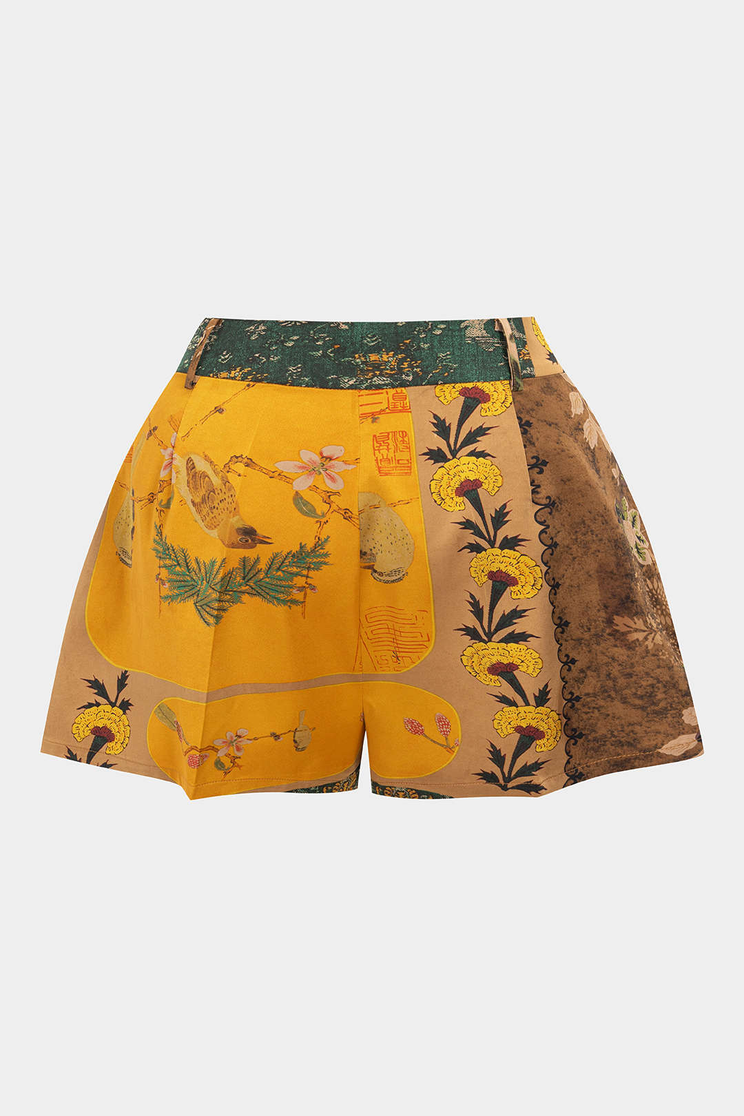Short met hoge taille en rits