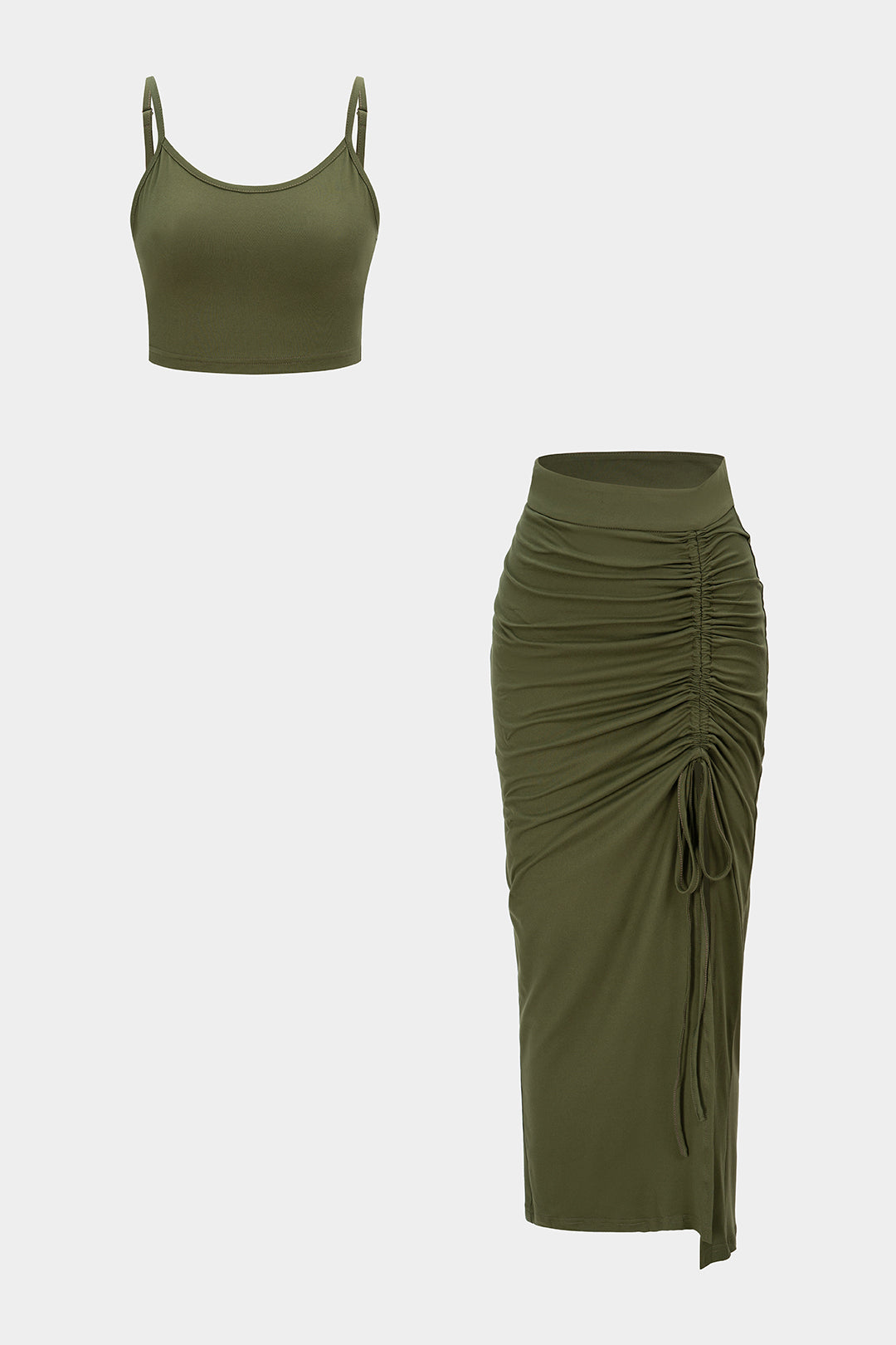 Maud - Effen set met top en rok
