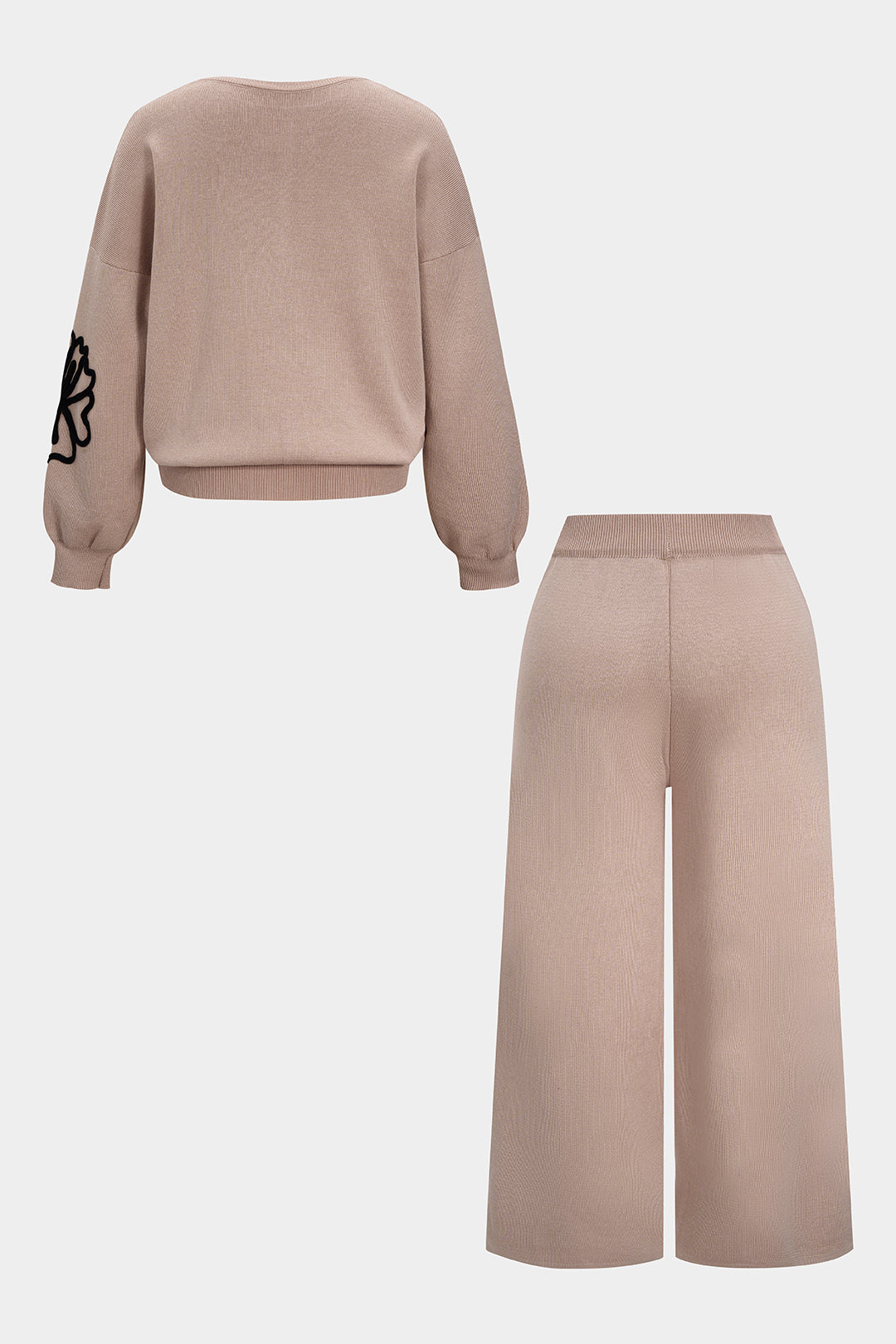 Linde - Gebreide set met top en broek