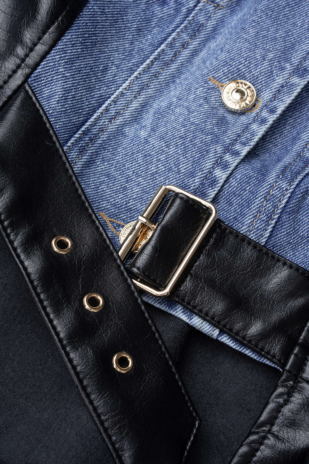Alma - Denim patchwork jasje
