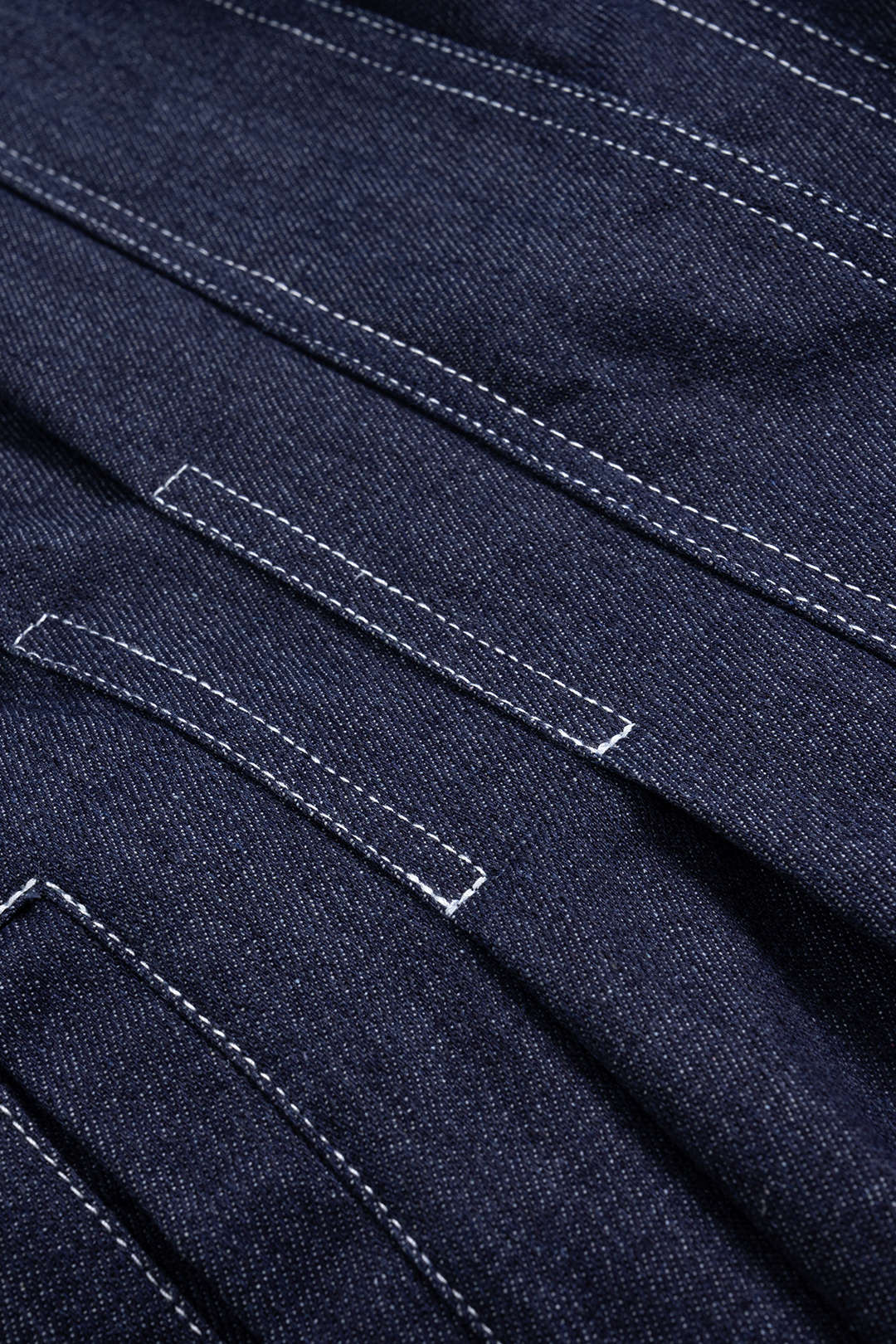 Denim geplooide item