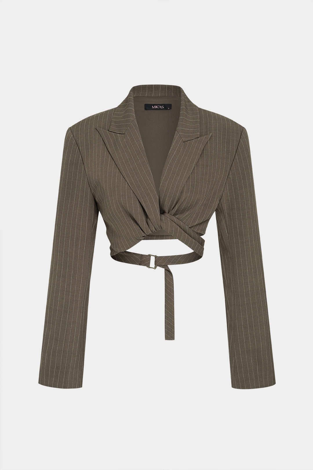 Gestreepte asymmetrische blazer