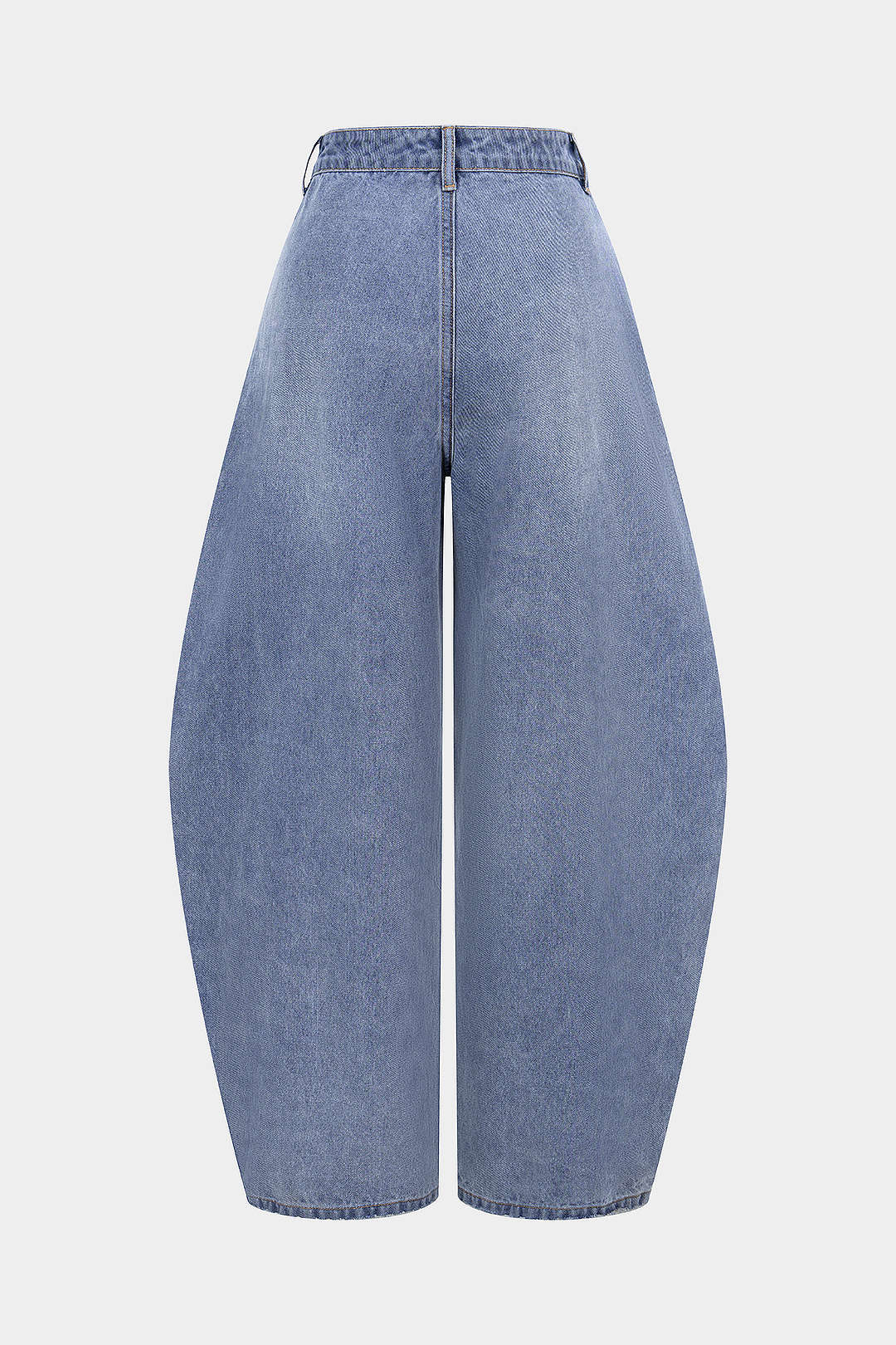 Asymmetrische jeans met ballonmodel
