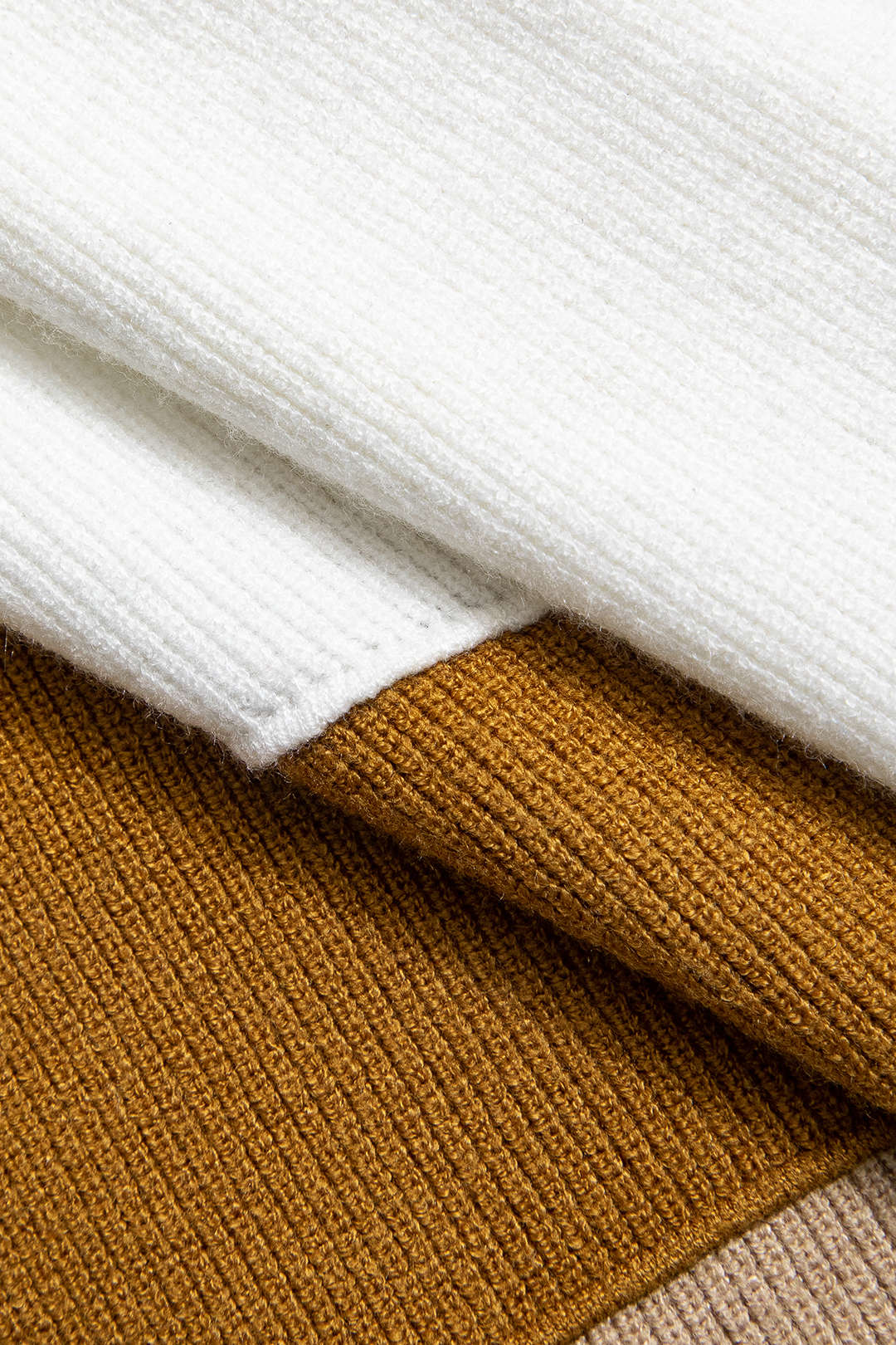 Colorblock gebreide minirok