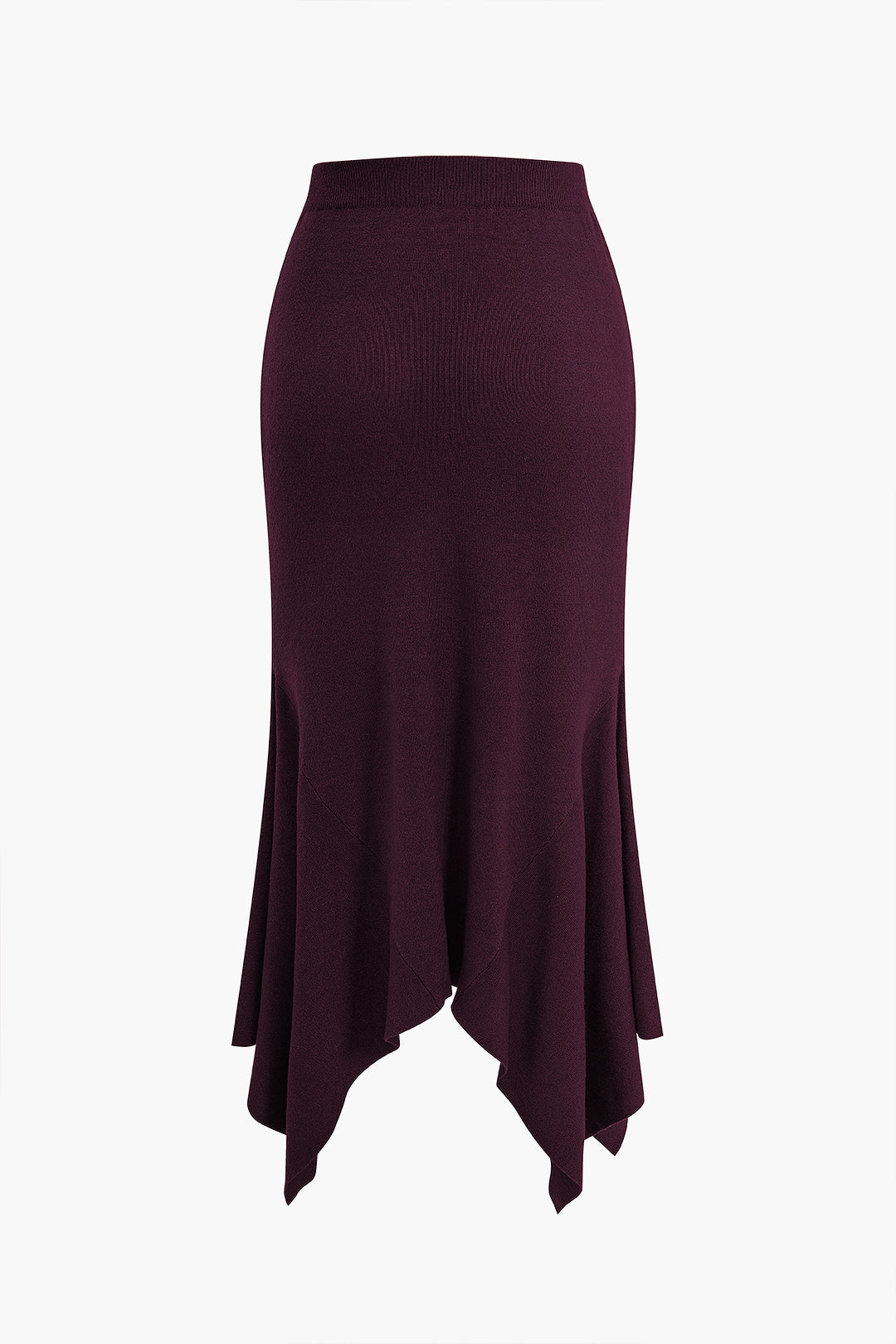 Effen asymmetrische rok