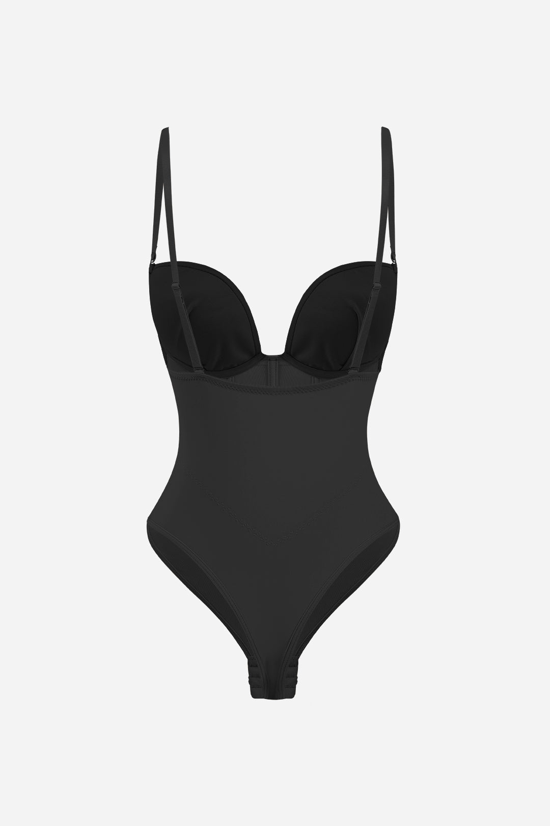 Mesh patchwork body met spaghettibandjes