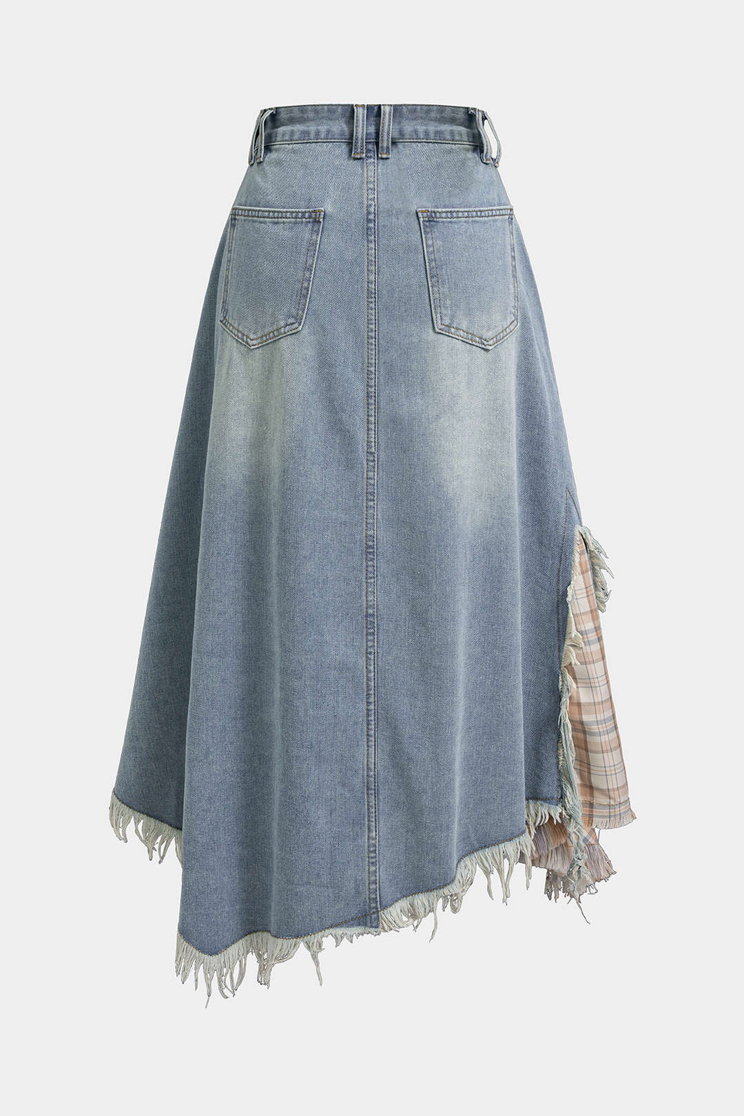 Denim patchwork rok