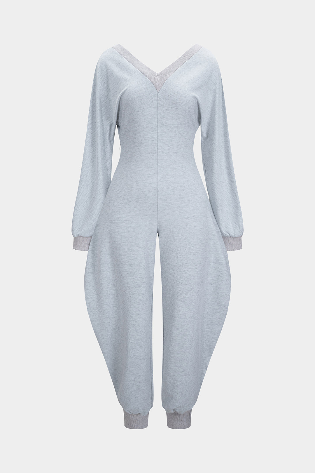 Becca - Jumpsuit met V-hals en lange mouwen