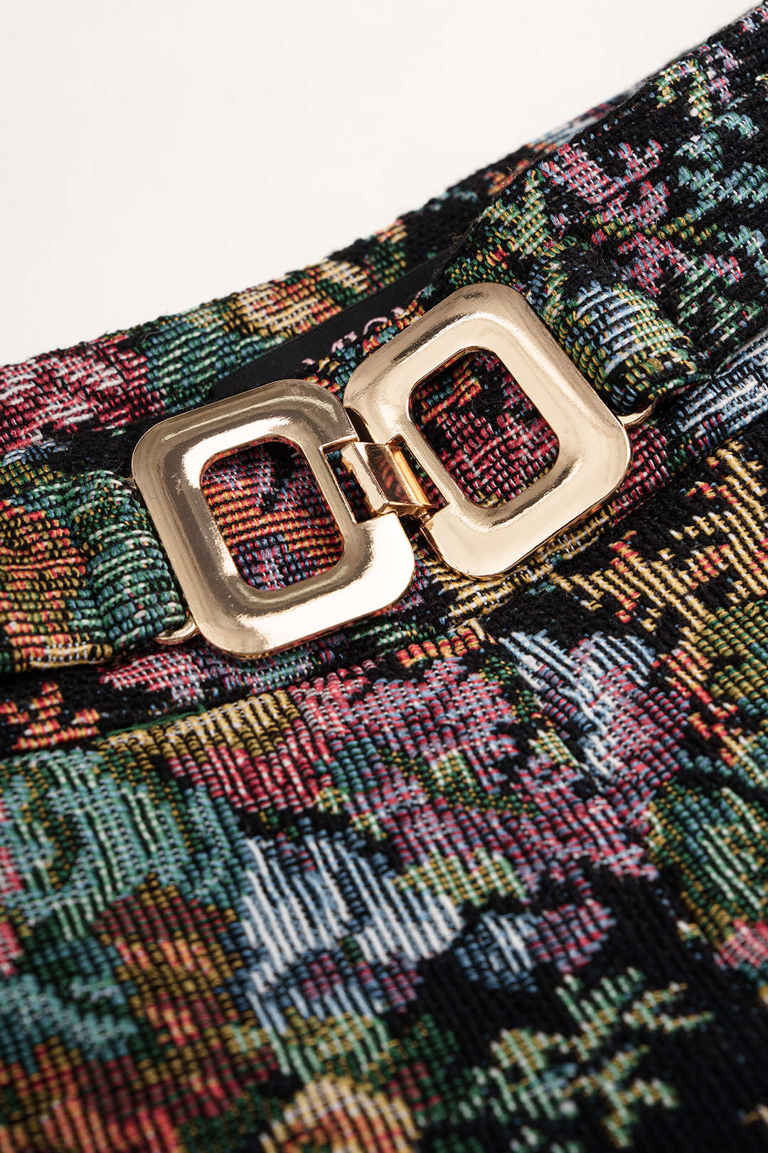 Bloemenprint jacquard broek