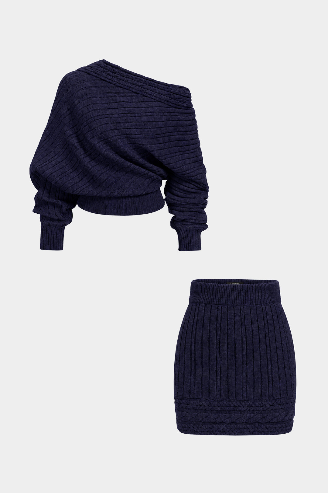 Amira - Gebreide set met top en minirok