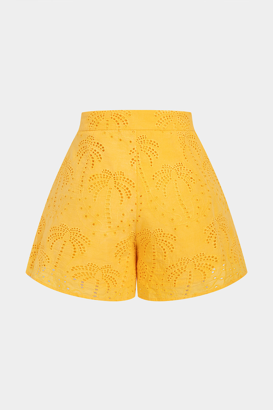 Short met kant, opengewerkt detail en borduursel