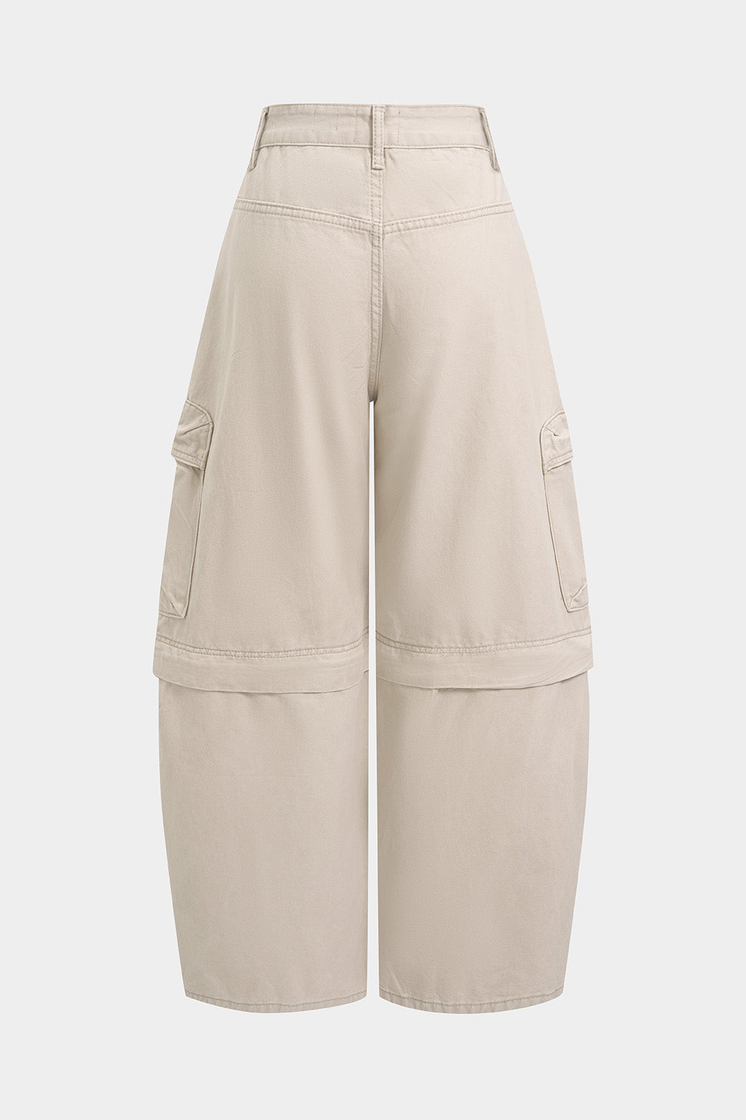 Jeans met rits, uitsnijding en zakken