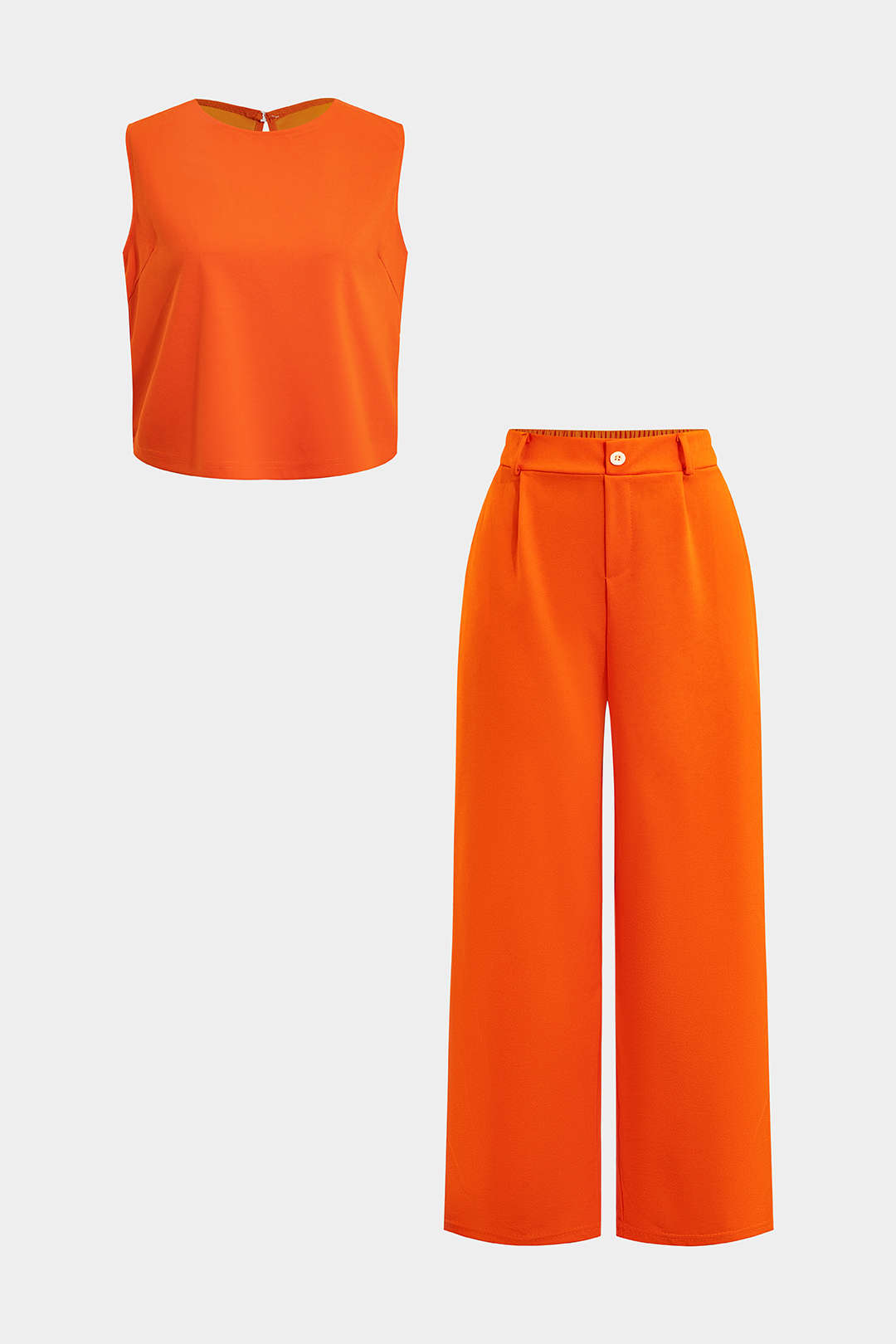 Frida - Effen set met top en broek