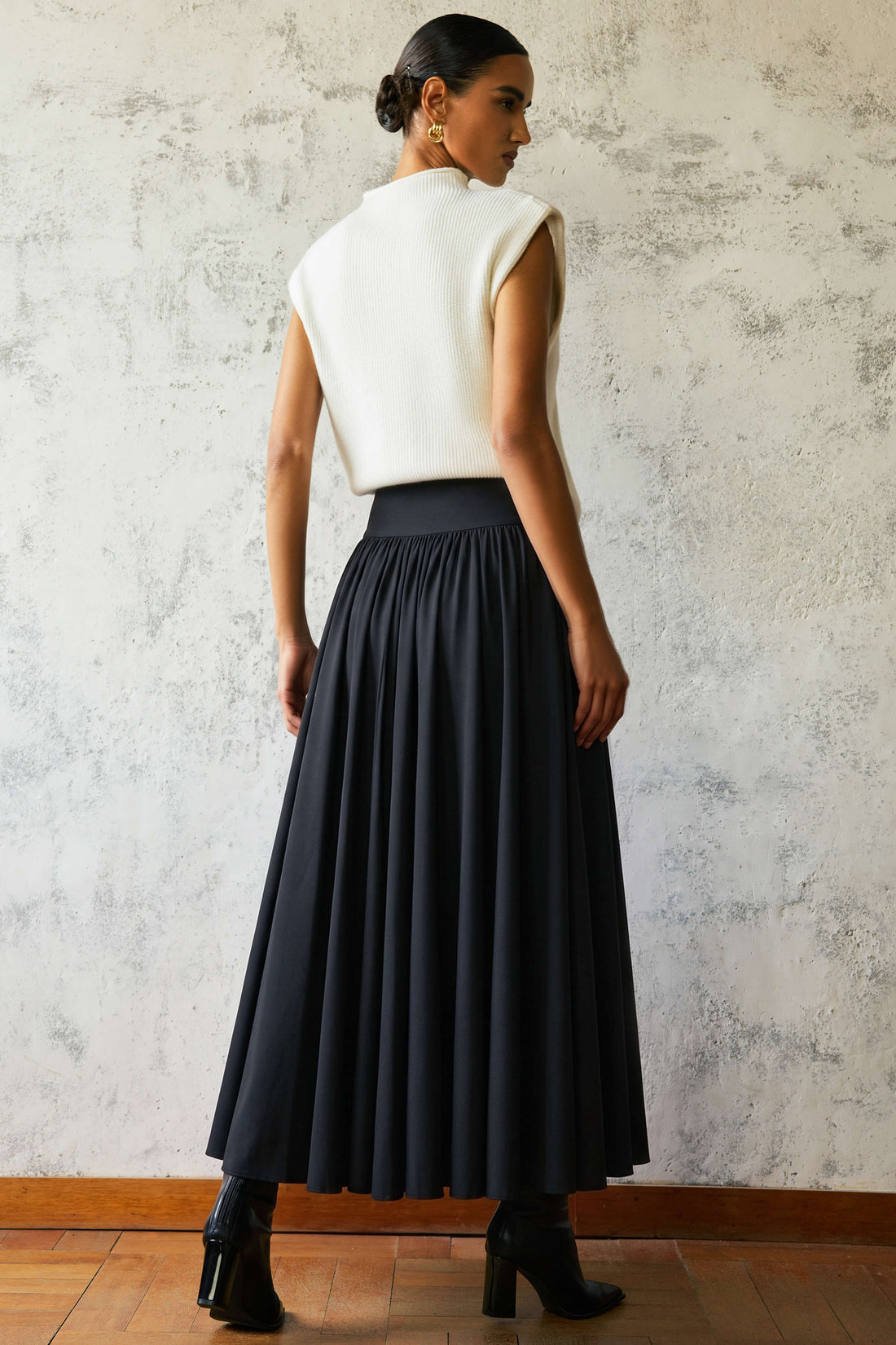 Merel - Rok met hoge taille en ruches